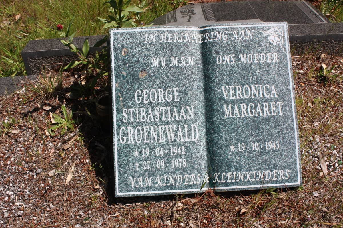 GROENEWALD George Stibastiaan 1942-1978 &amp; Veronica Margaret 1943-
