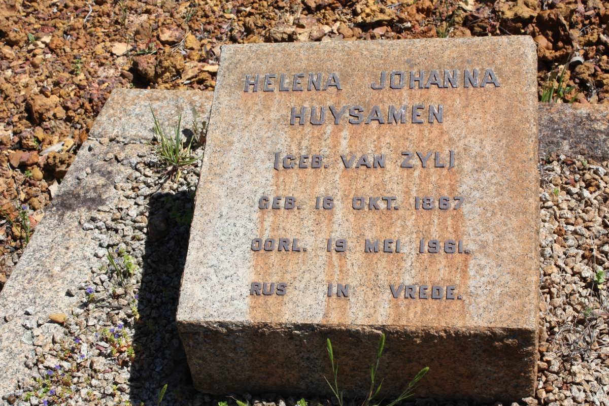 HUYSAMEN Helena Johanna nee van ZYL 1867-1961
