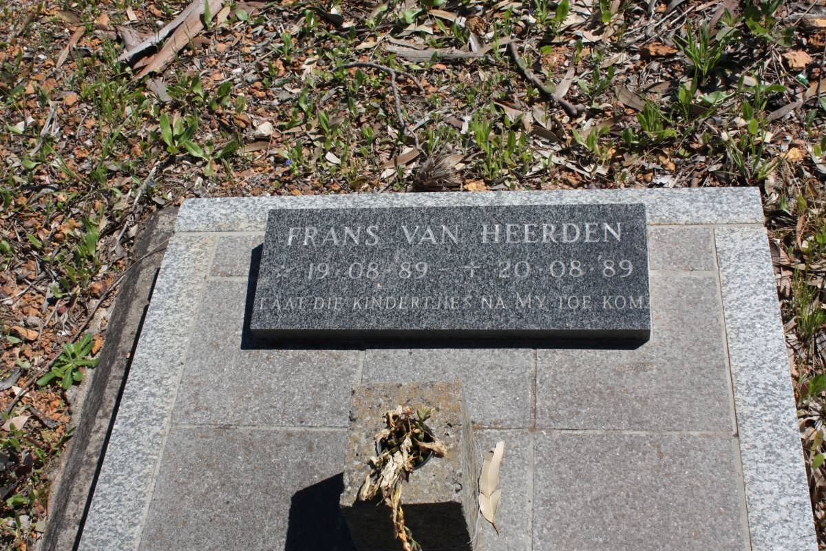 HEERDEN Frans, van 1989-1989