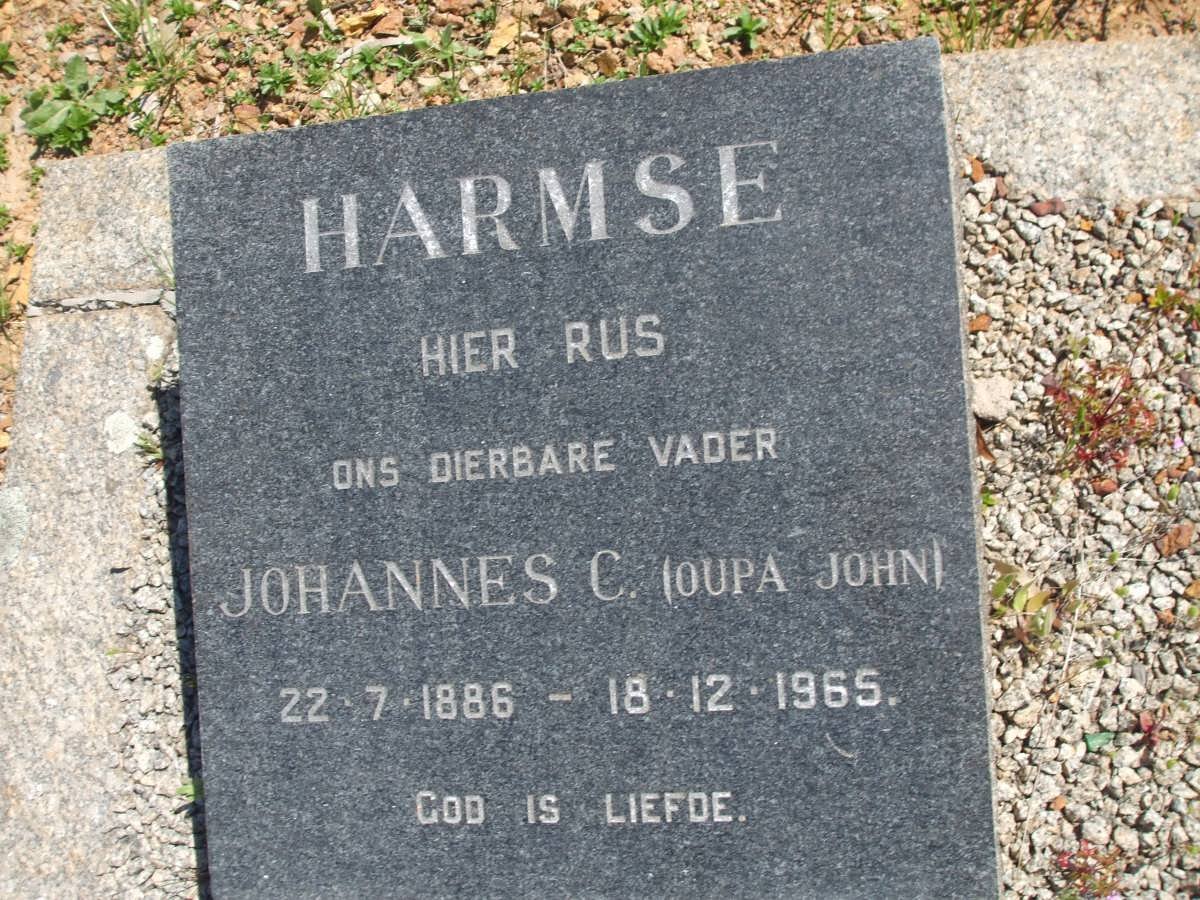 HARMSE Johannes C. 1886-1965