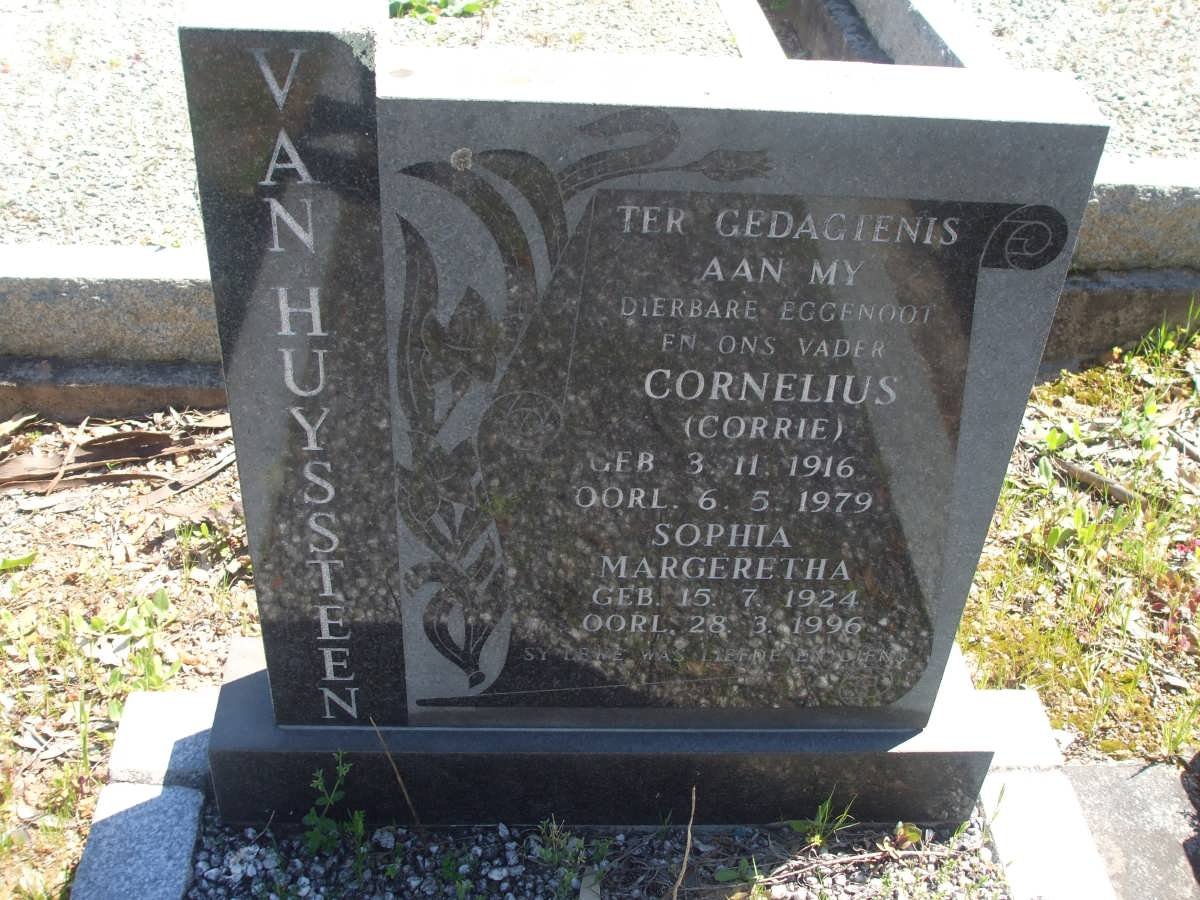 HUYSSTEEN Cornelius, van 1916-1979 &amp; Sophia Margeretha 1924-1996