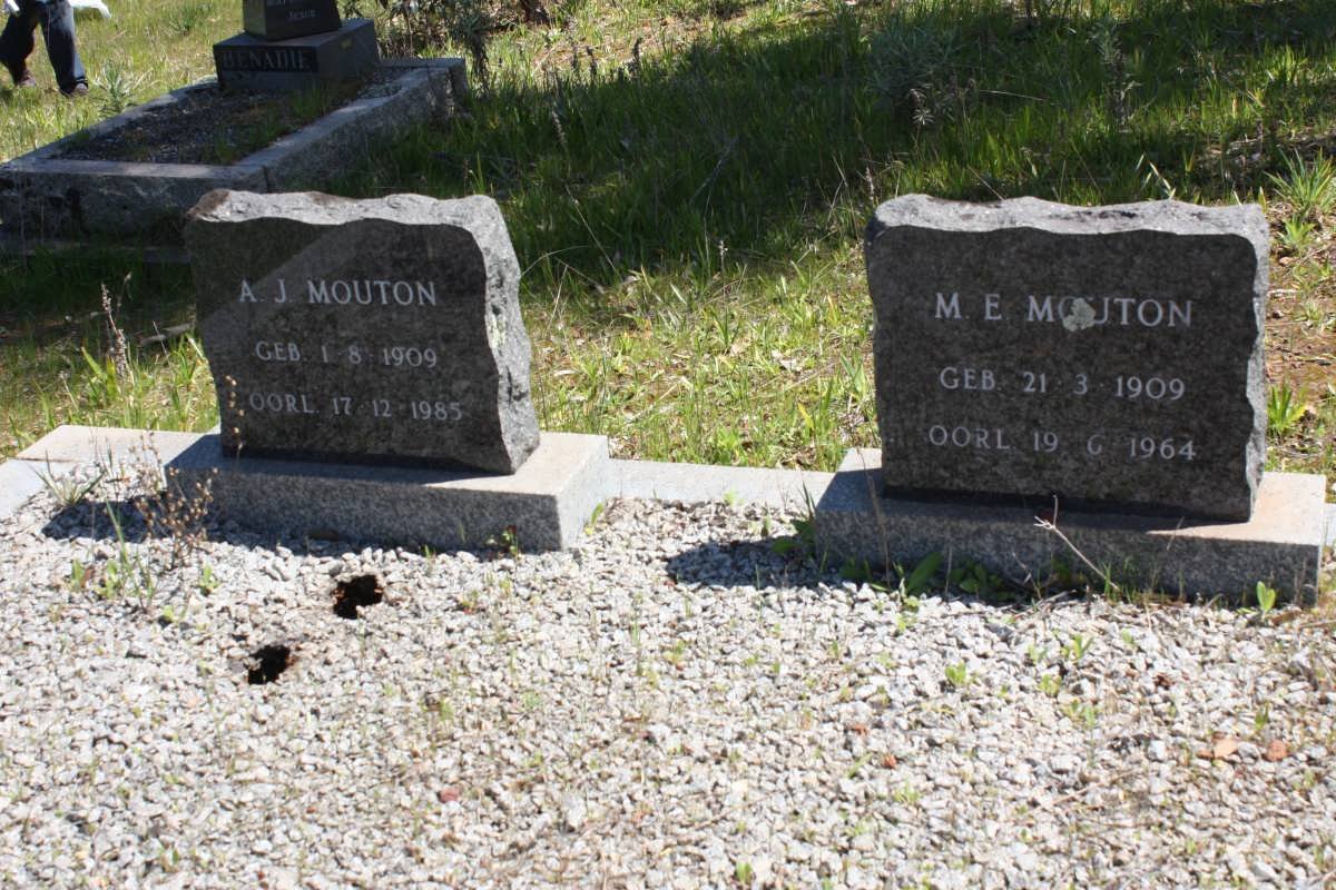 MOUTON M.E. 1909-1964 :: MOUTON A.J. 1909-1985