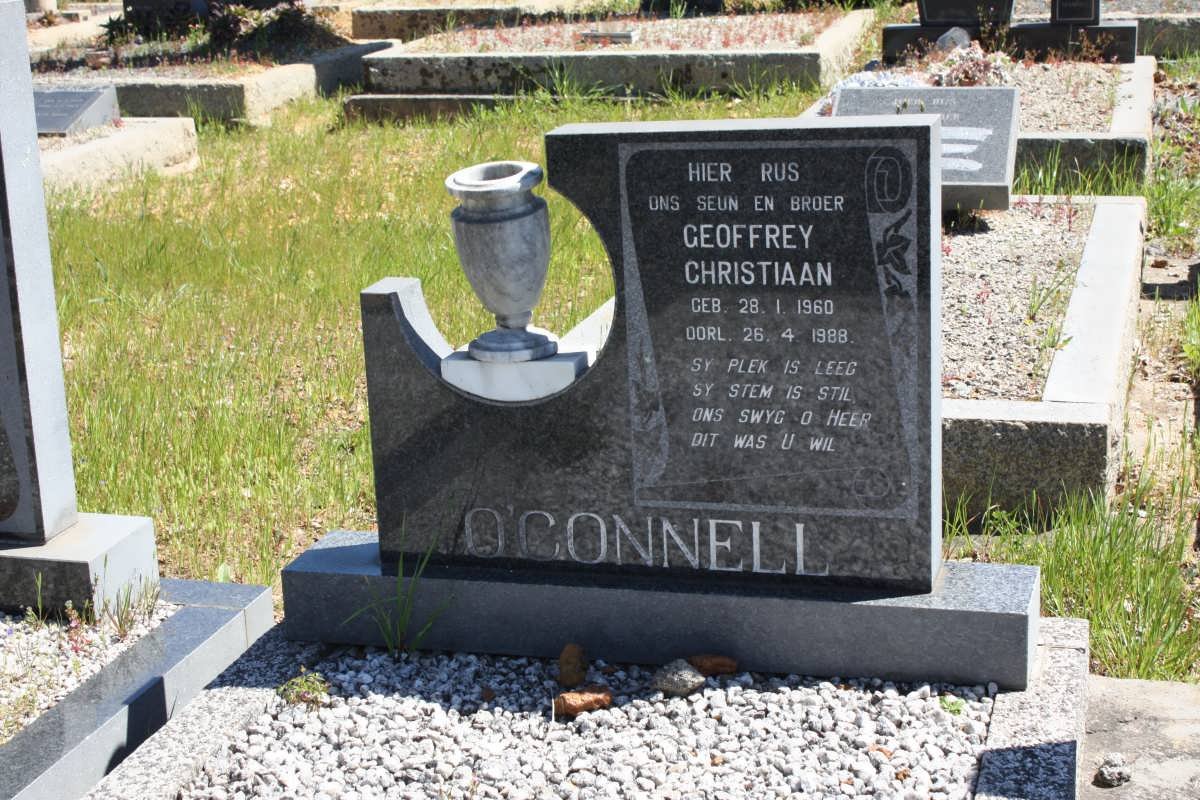 O'CONNELL Geoffrey Christiaan 1960-1988