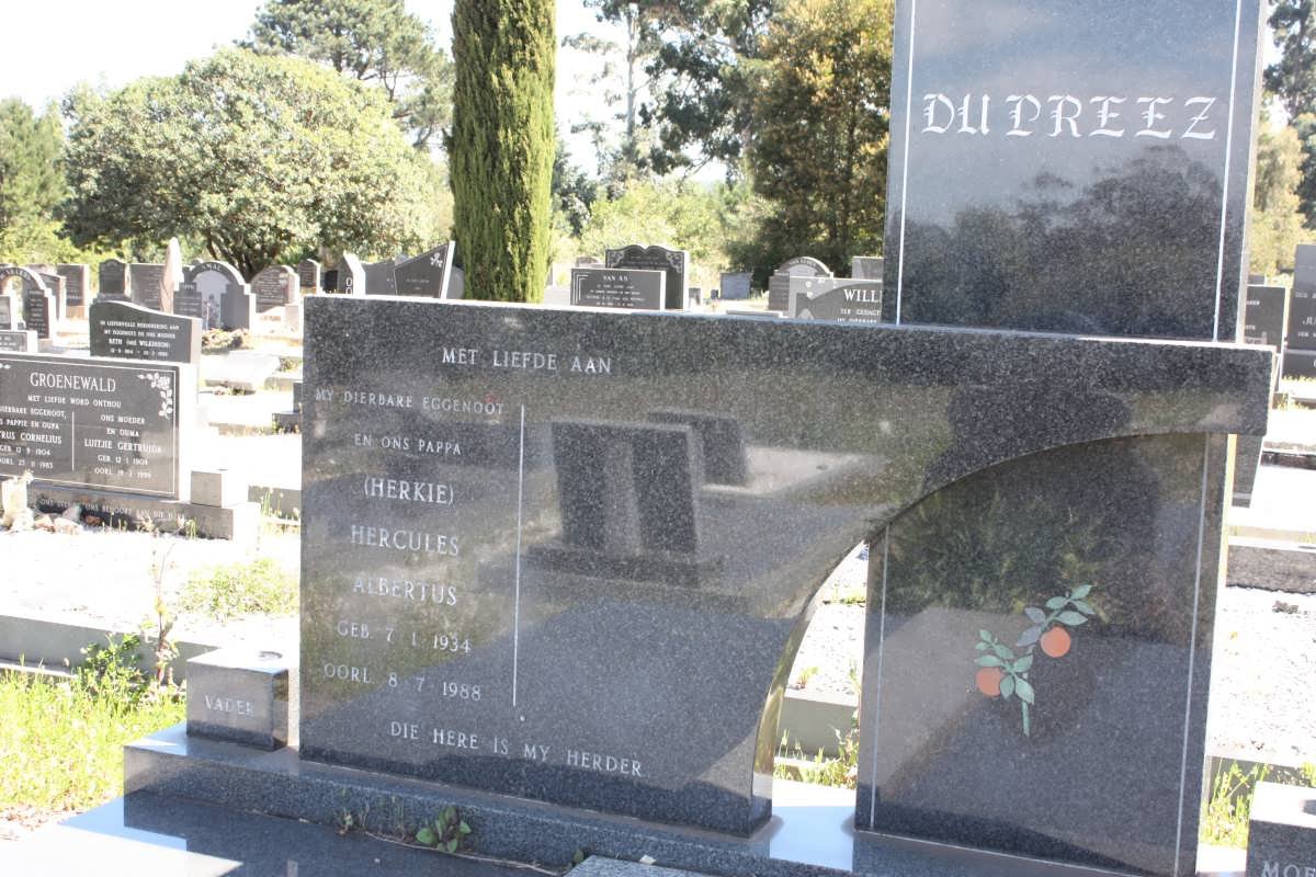 PREEZ Hercules Albertus, du 1934-1988