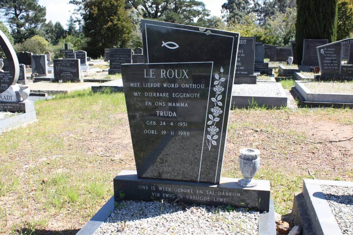 ROUX Truda, le 1951-1988