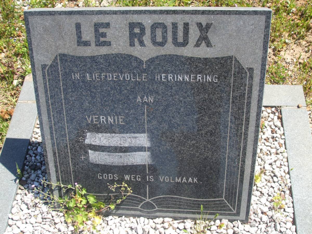 ROUX Vernie, le 1937-1991