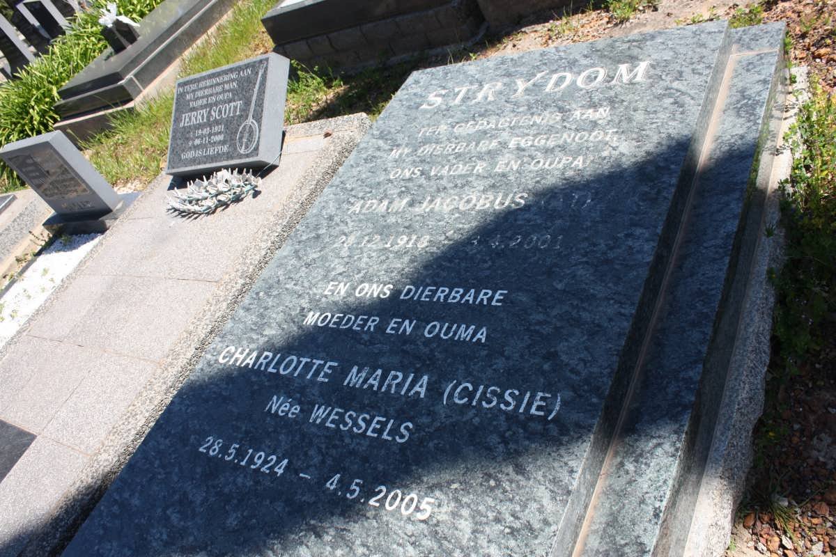STRYDOM Adam Jacobus 1918-2001 &amp; Charlotte Maria WESSELS 1924-2005