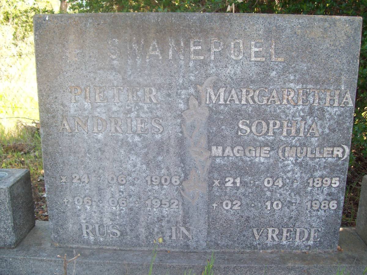 SWANEPOEL Pieter Andries 1906-1952 &amp; Margaretha Sophia MULLER 1895-1986