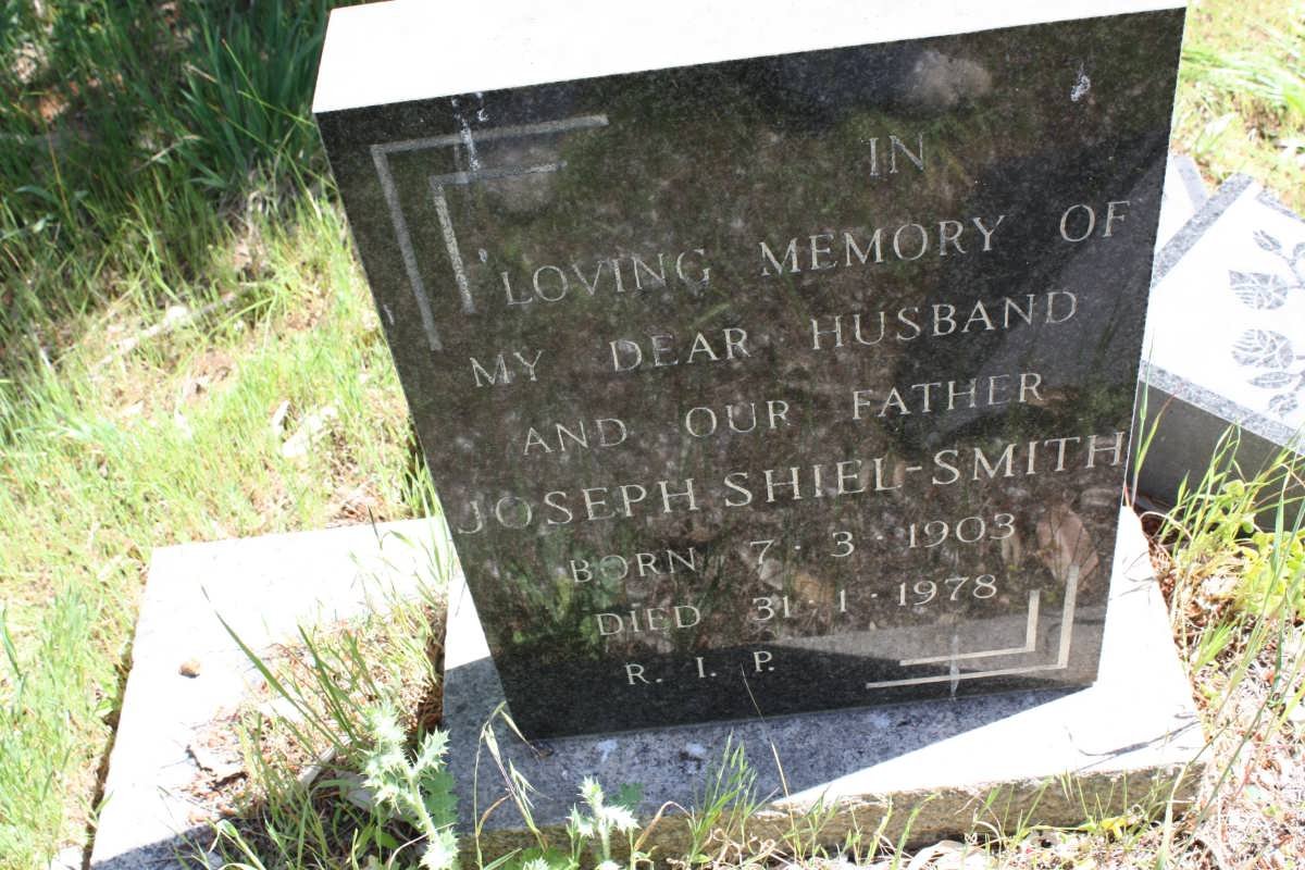 SMITH Joseph, Shiel 1903-1978