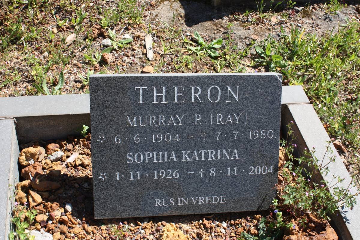 THERON Murray P. 1904-1980 &amp; Sophia Katrina 1926-2004