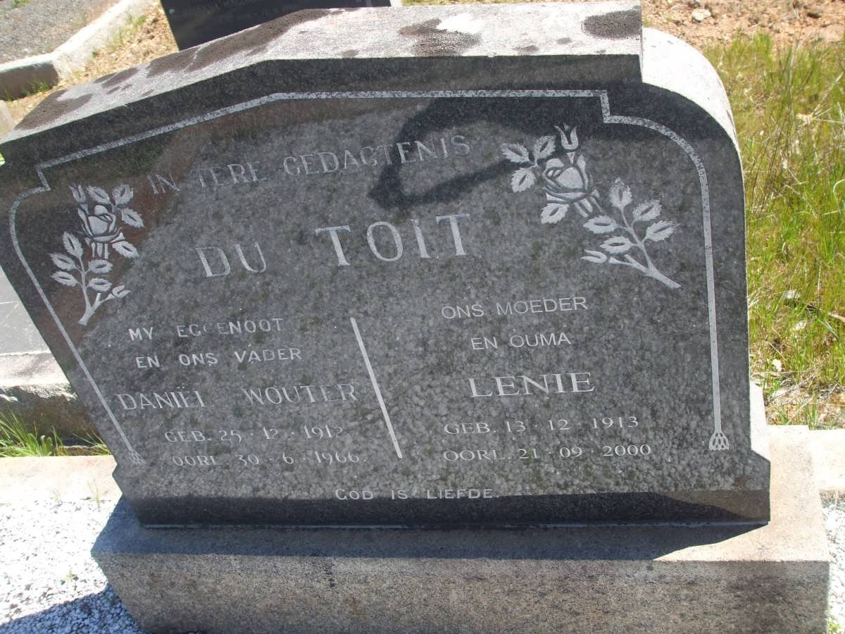 TOIT Daniel Wouter, du 1912-1966 &amp; Lenie 1913-2000