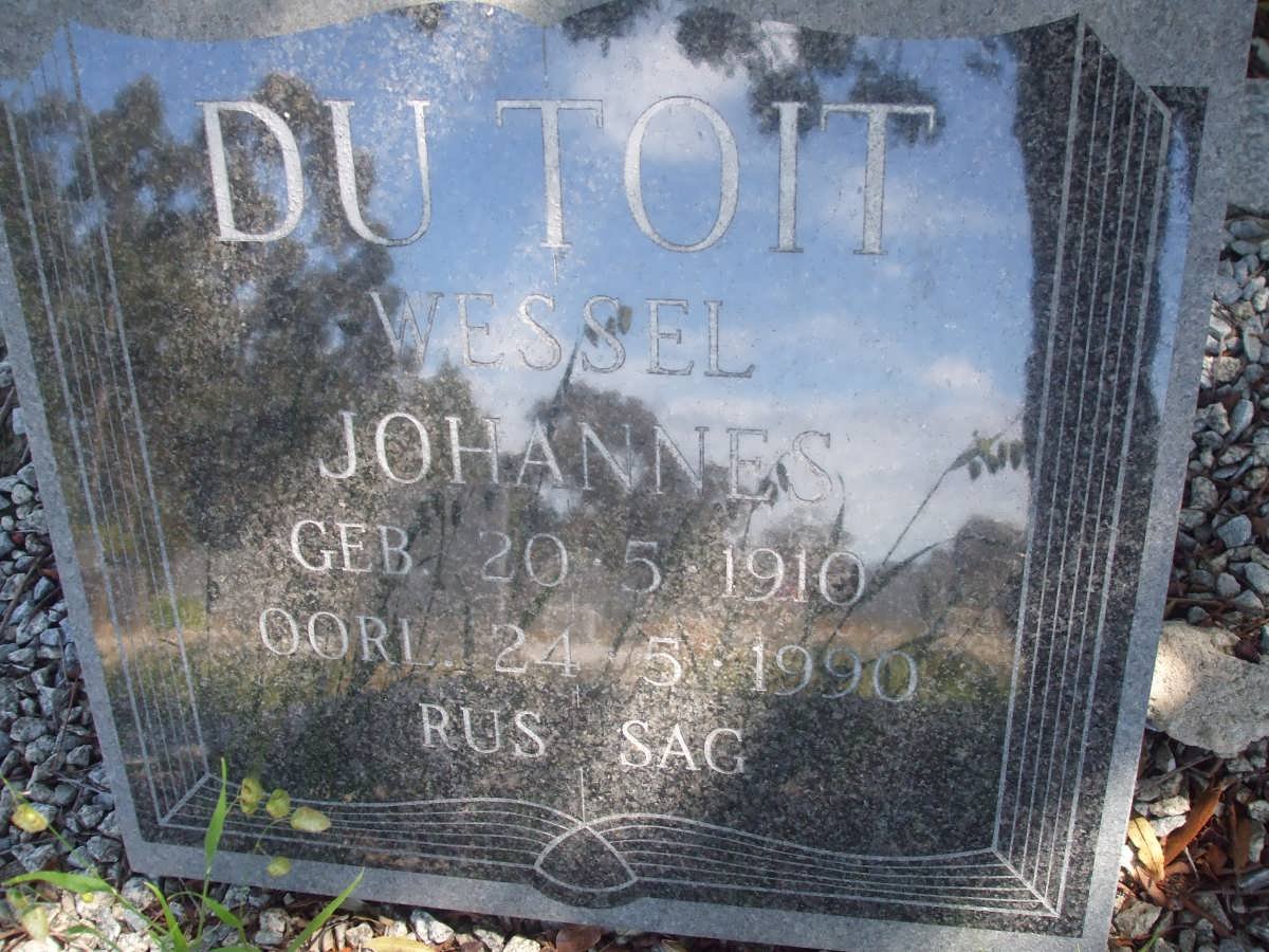 TOIT Wessel Johannes, du 1910-1990