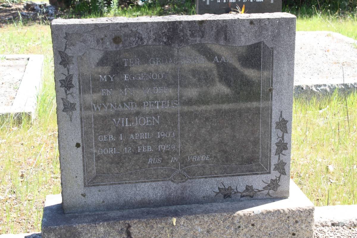 VILJOEN Wynand Petrus 1903-1959