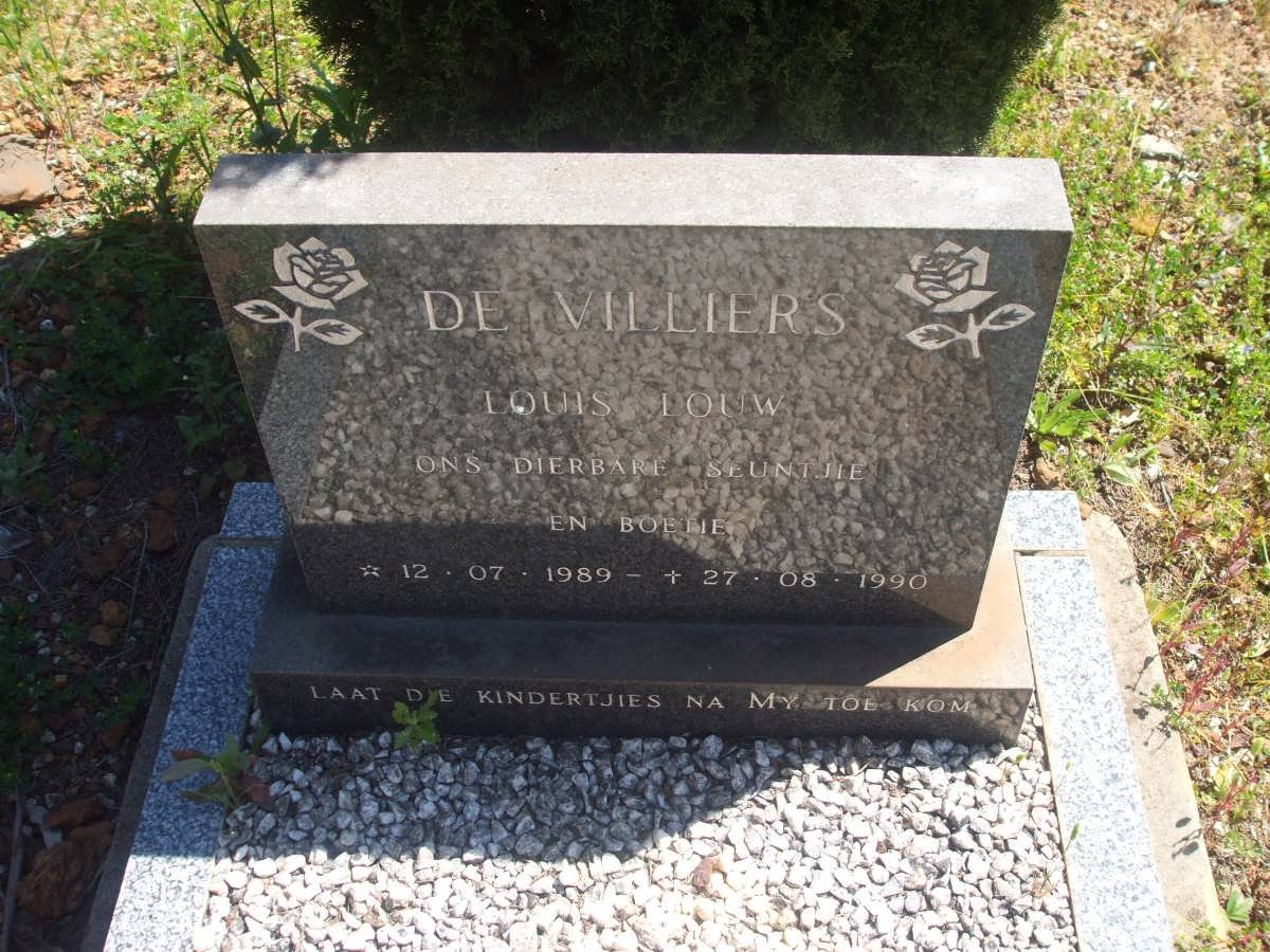 VILLIERS Louis Louw, de 1989-1990