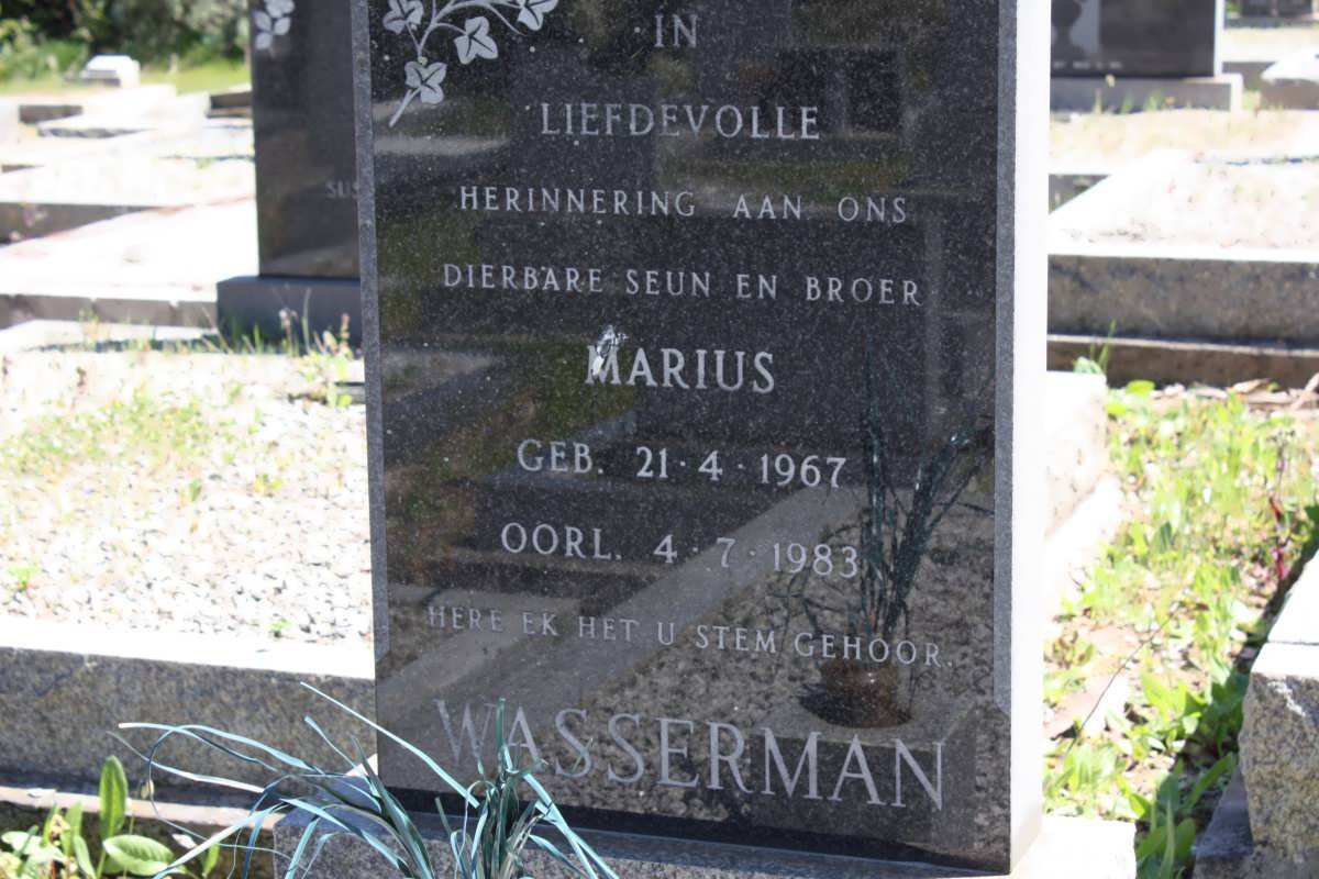 WASSERMAN Marius 1967-1983