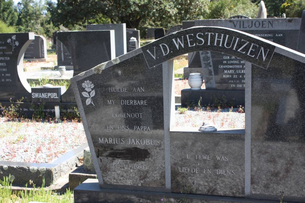 WESTHUZEN Marius Jakobus, v.d. 1955-1980