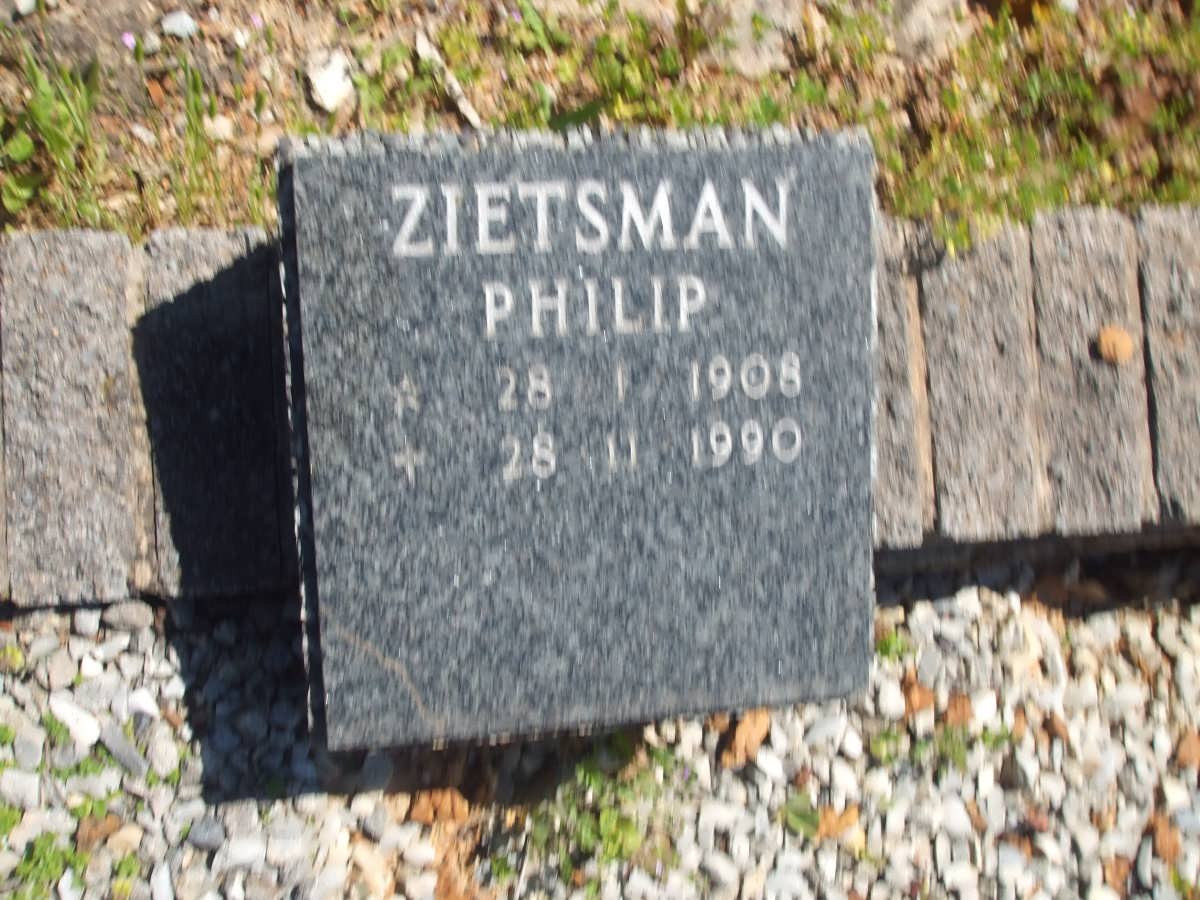 ZIETSMAN Philip 1908-1990