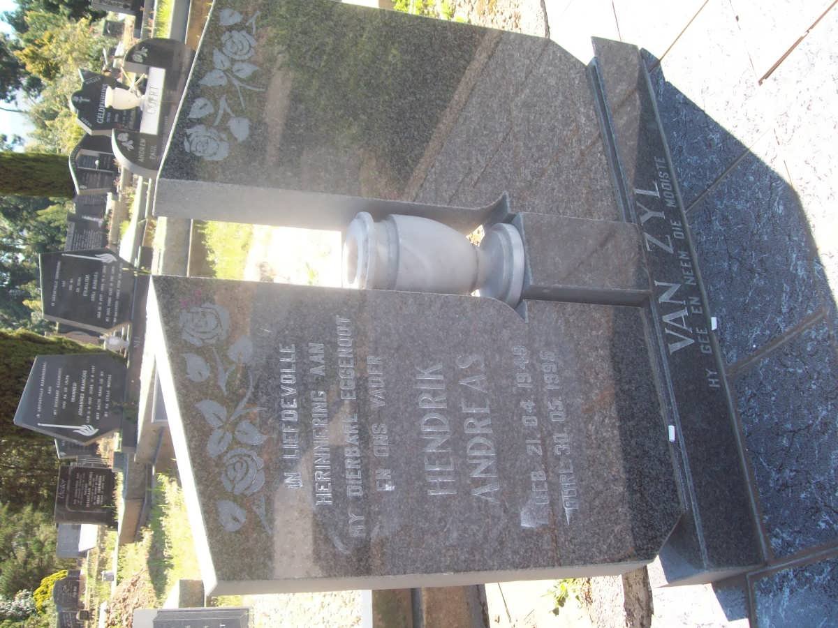 ZYL Hendrik Andreas, van 1946-1995
