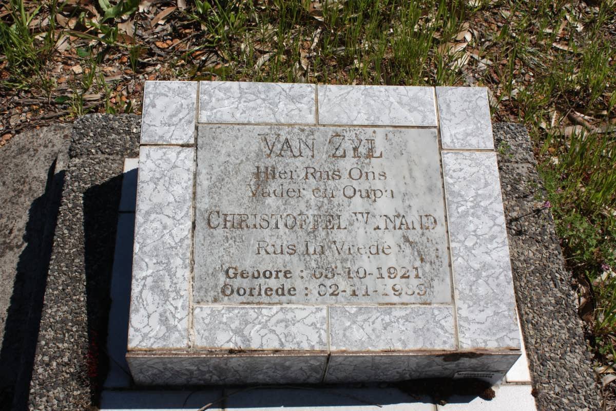 ZYL Christoffel Wynand, van 1921-1989