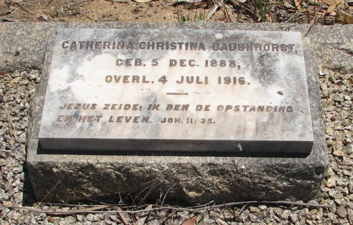 BADENHORST Catherina Christina 1888-1916