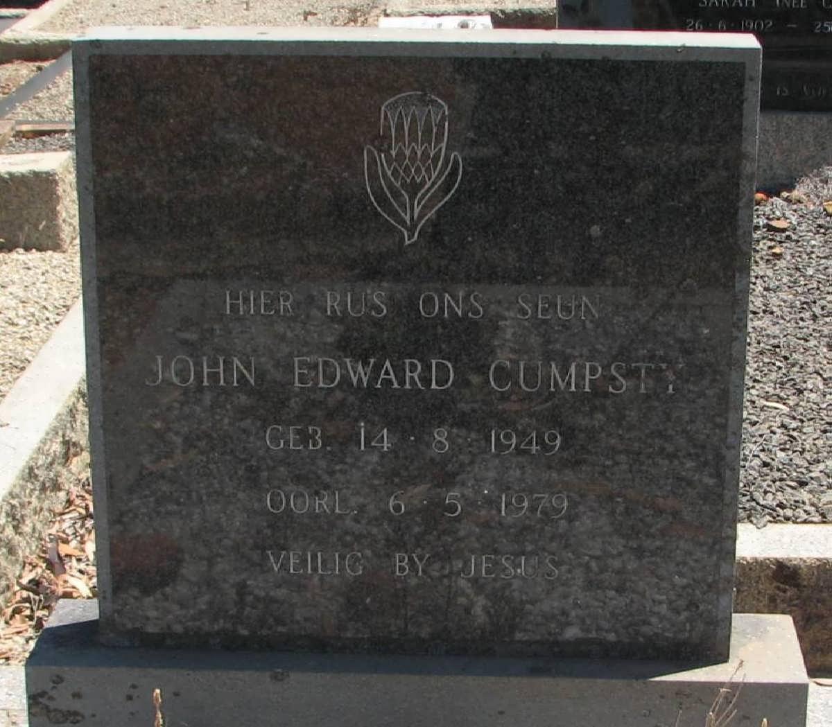 CUMPSTY John Edward 1949-1979