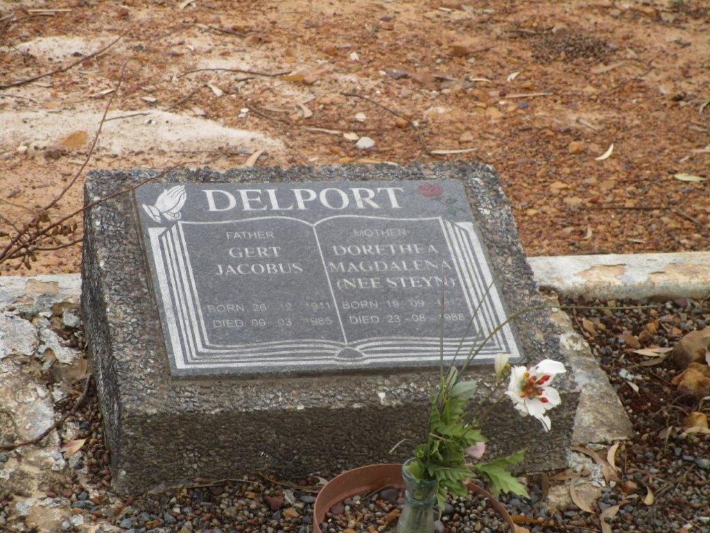 DELPORT Gert Jacobus 1911-1985 &amp; Dorethea Magdalena STEYN 1912-1988