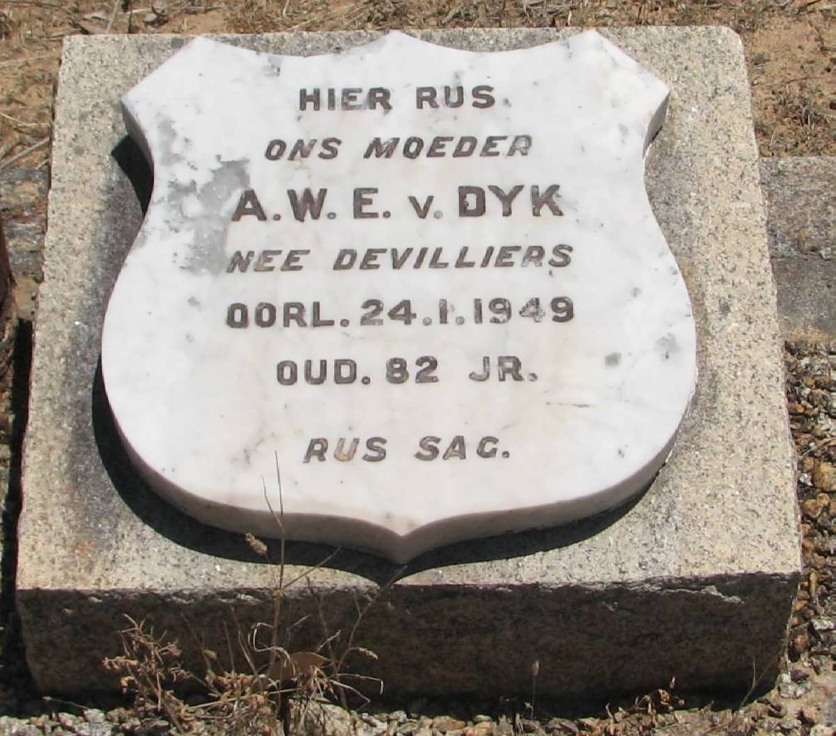 DYK A.W.E., v. nee DEVILLIERS -1949