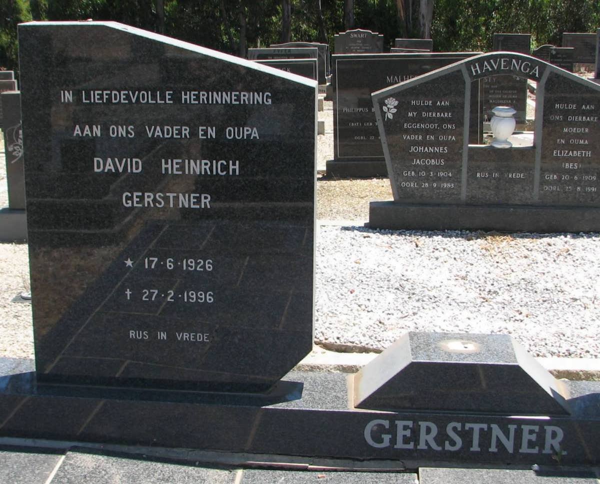 GERSTNER David Heinrich 1926-1996