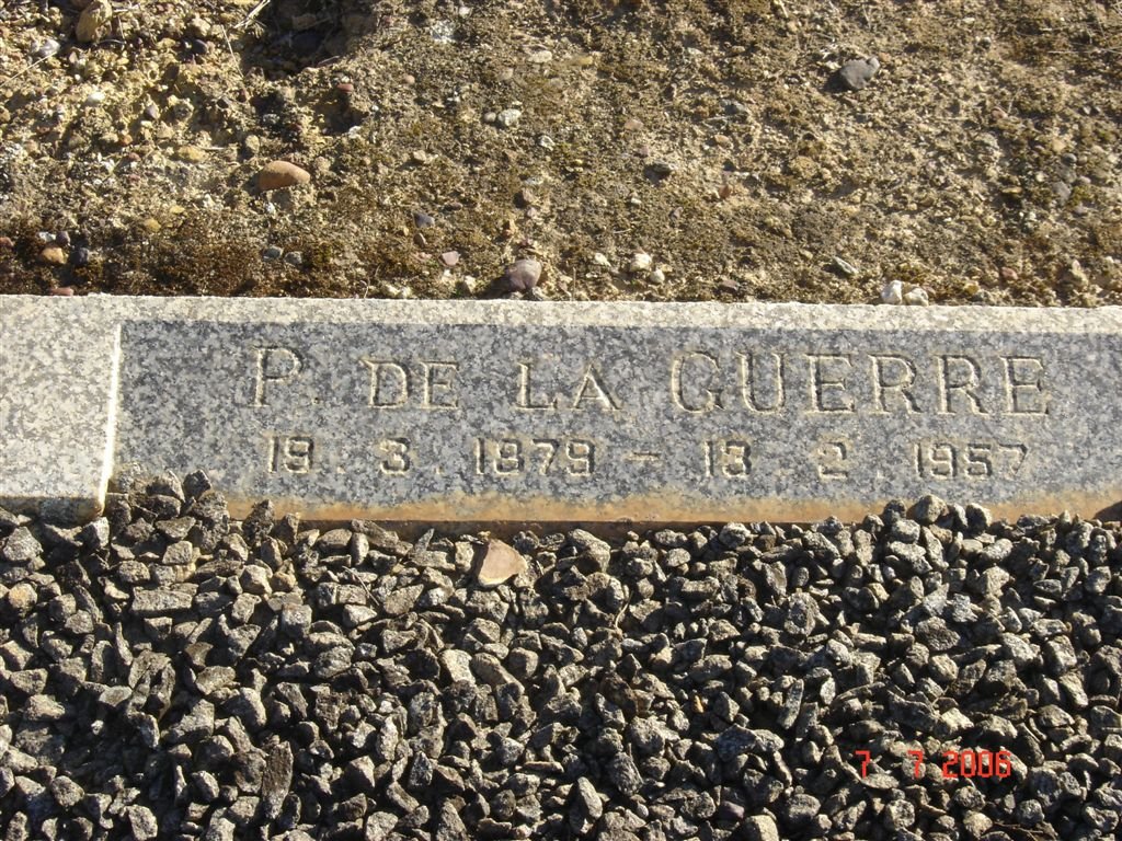 GUERRE P., de la 1879-1957