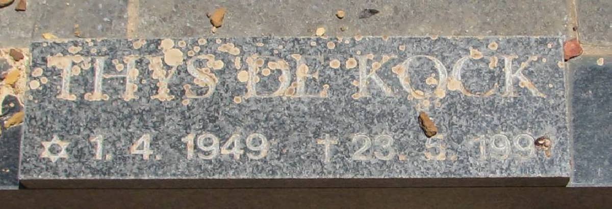 KOCK Thys, de 1949-199?