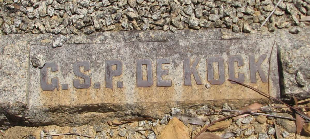 KOCK G.S.P., de 