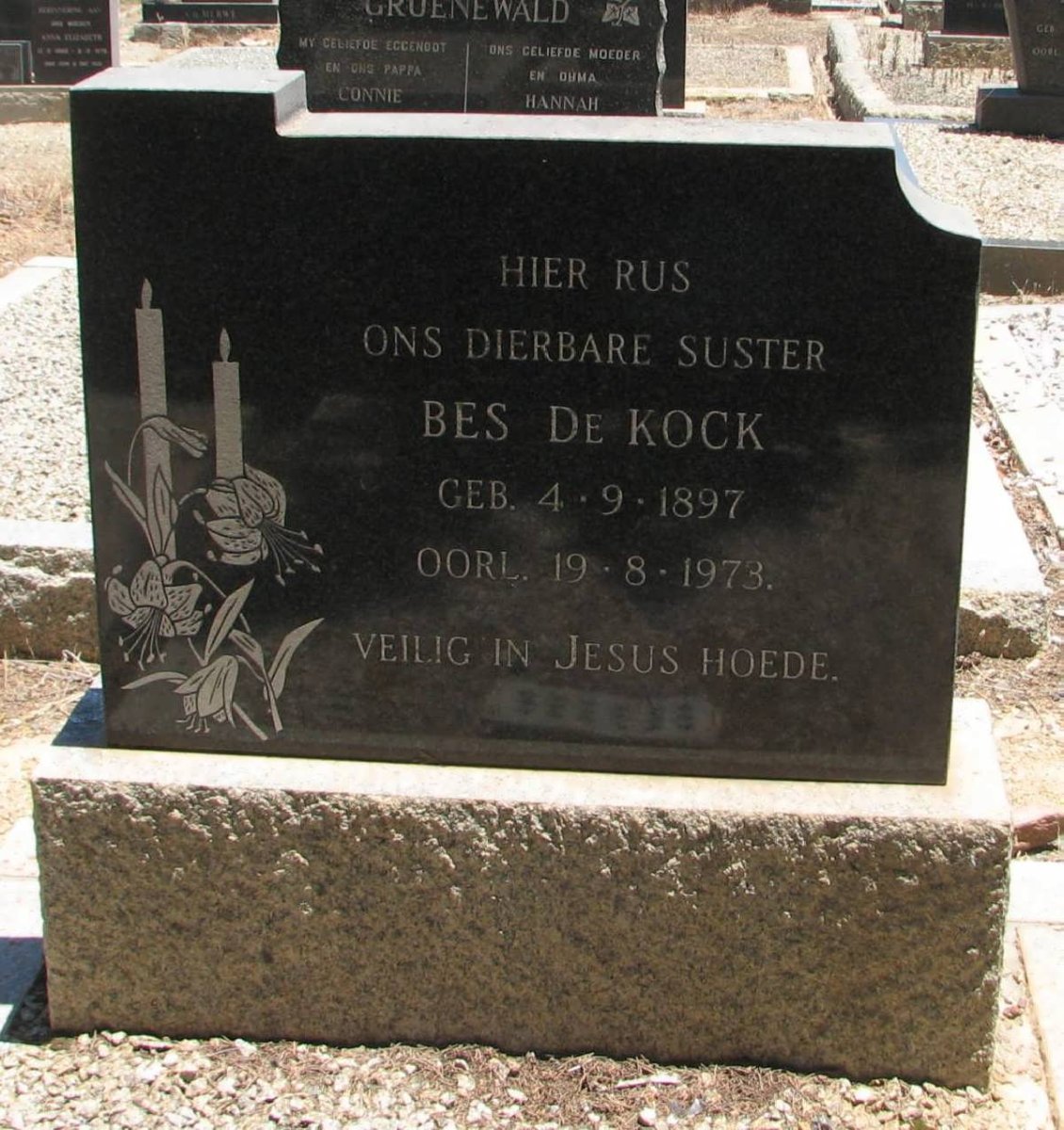 KOCK Bes, de 1897-1973
