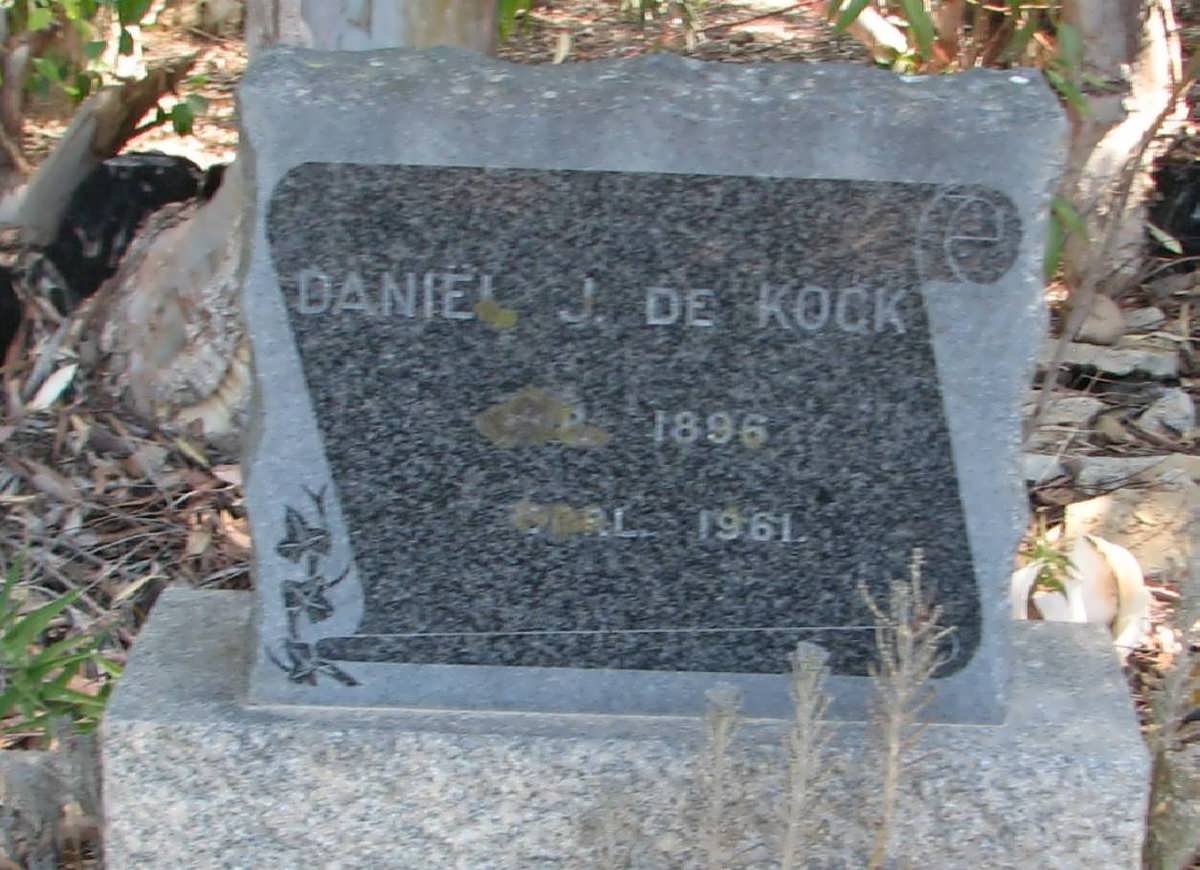 KOCK Daniël J., de 1896-1961