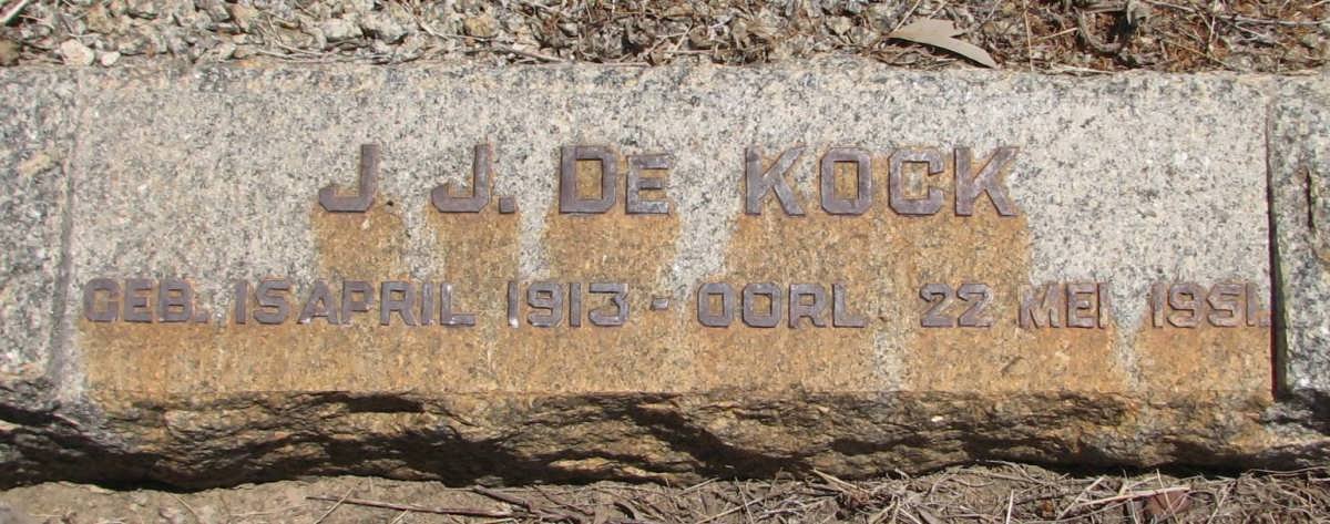 KOCK J.J., de 1913-1951