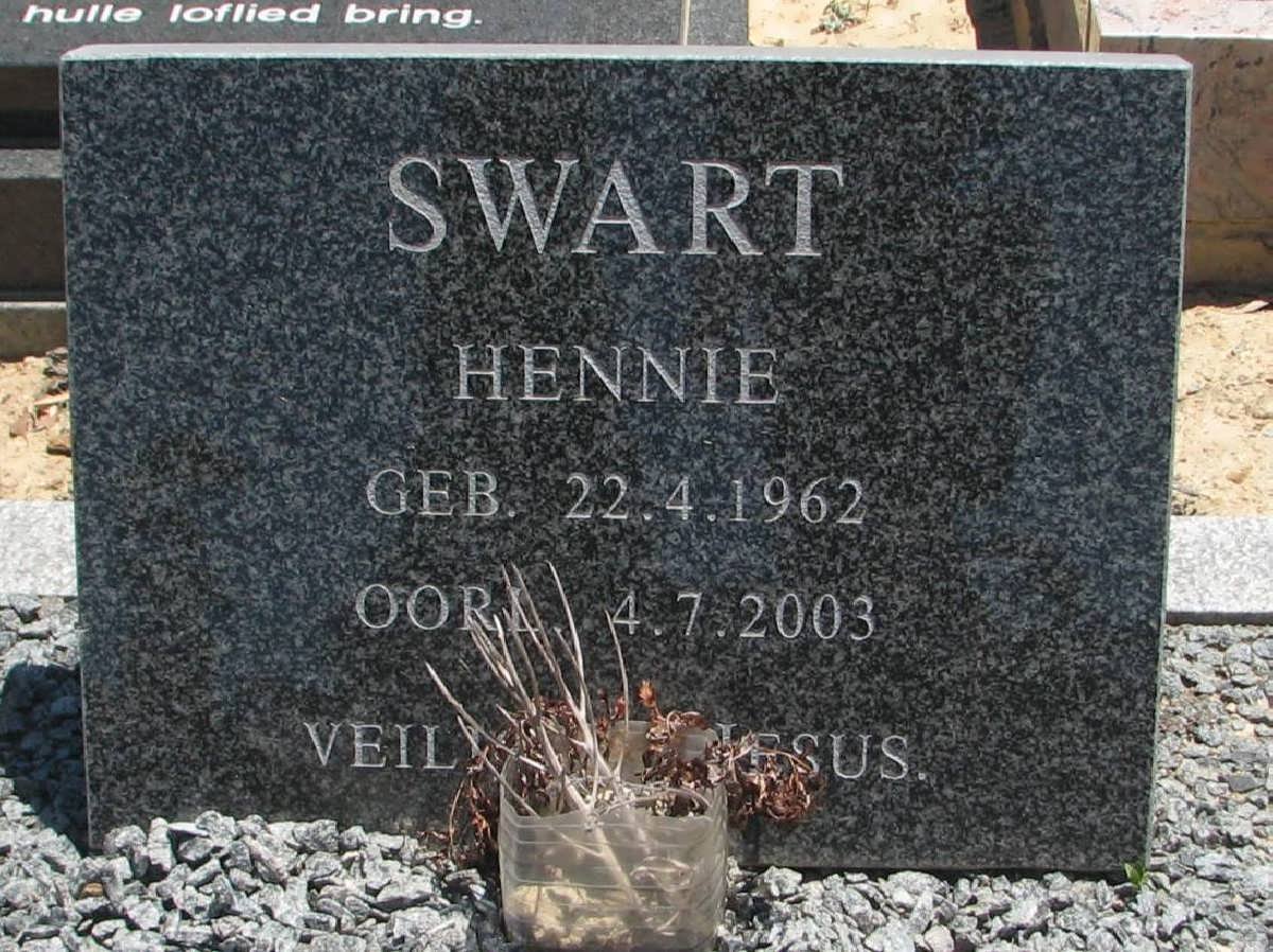SWART Hennie 1962-2003