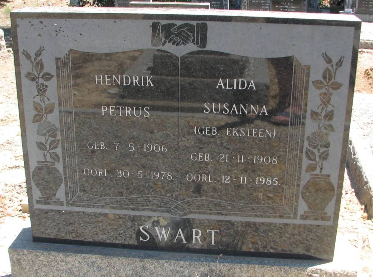 SWART Hendrik Petrus 1906-1978 &amp; Alida Susanna EKSTEEN 1908-1985
