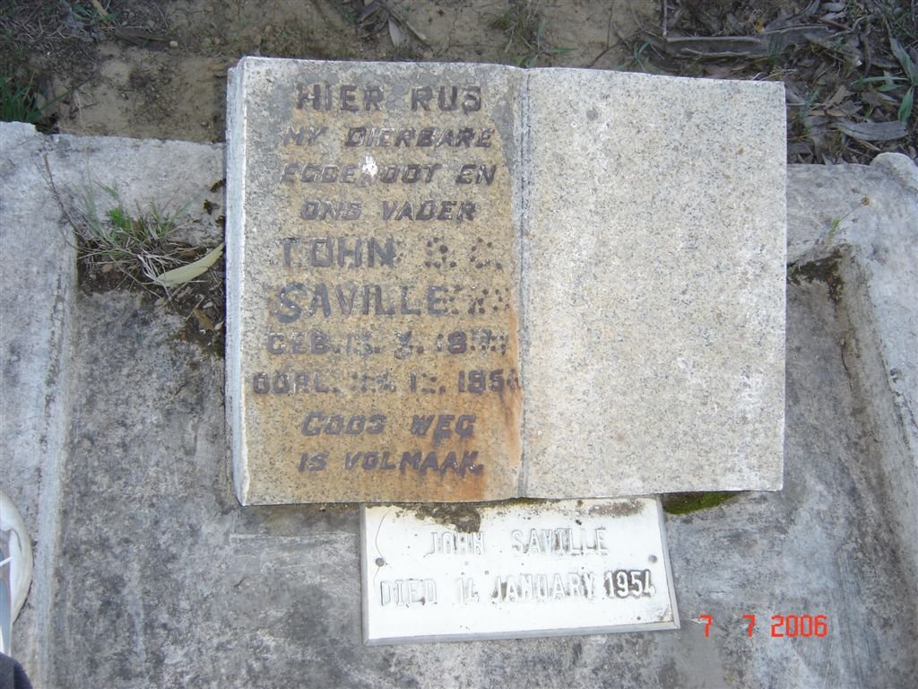 SAVILLE JOHN S.C. 18??-1954