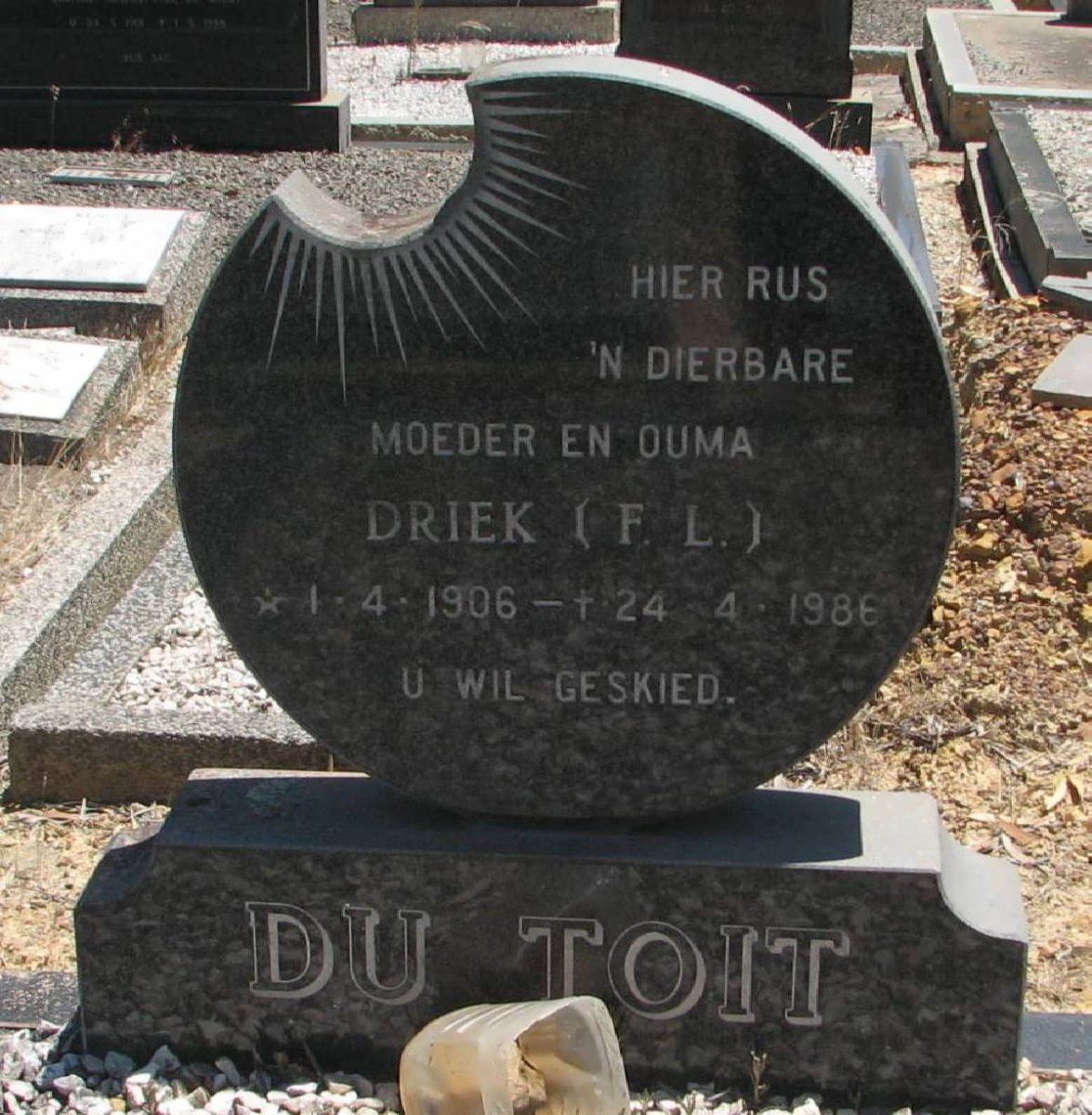 TOIT F.L., du 1906-1986