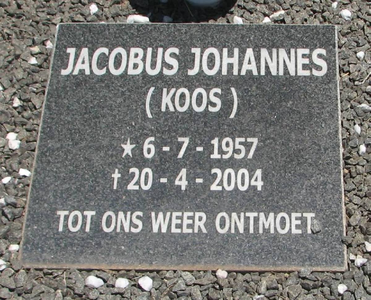 ? Jacobus Johannes 1957-2004