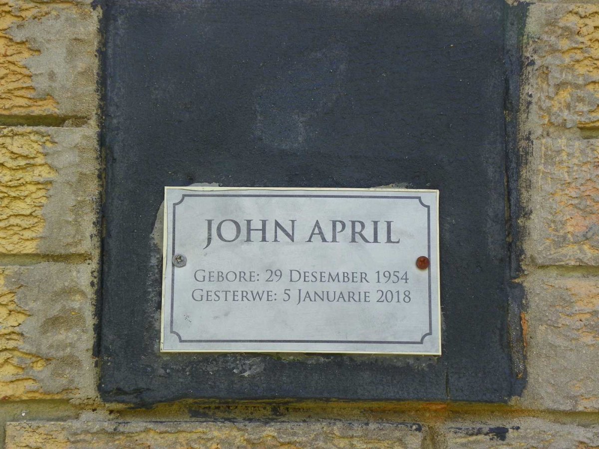 APRIL John 1954-2018
