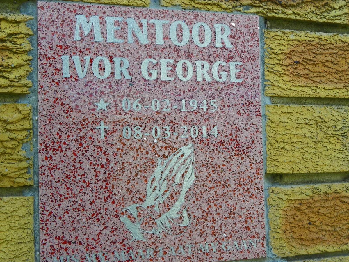 MENTOOR Ivor George 1945-2014