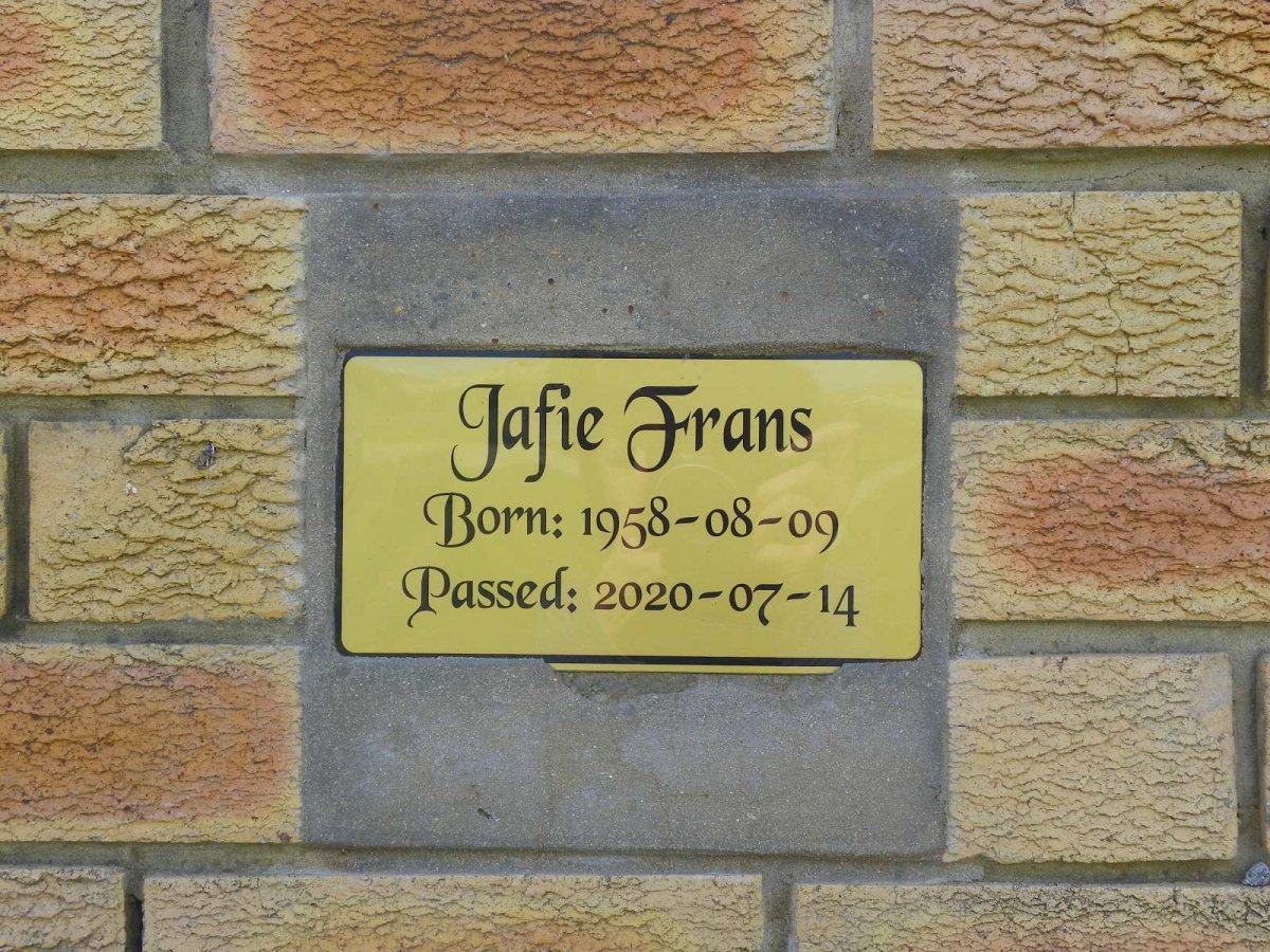FRANS Jafie 1958-2020