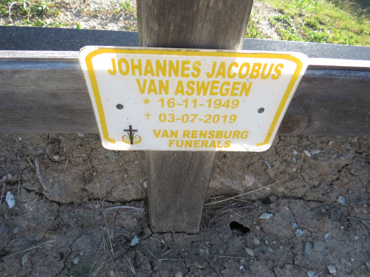 ASWEGEN Johannes Jacobus, van 1949-2019
