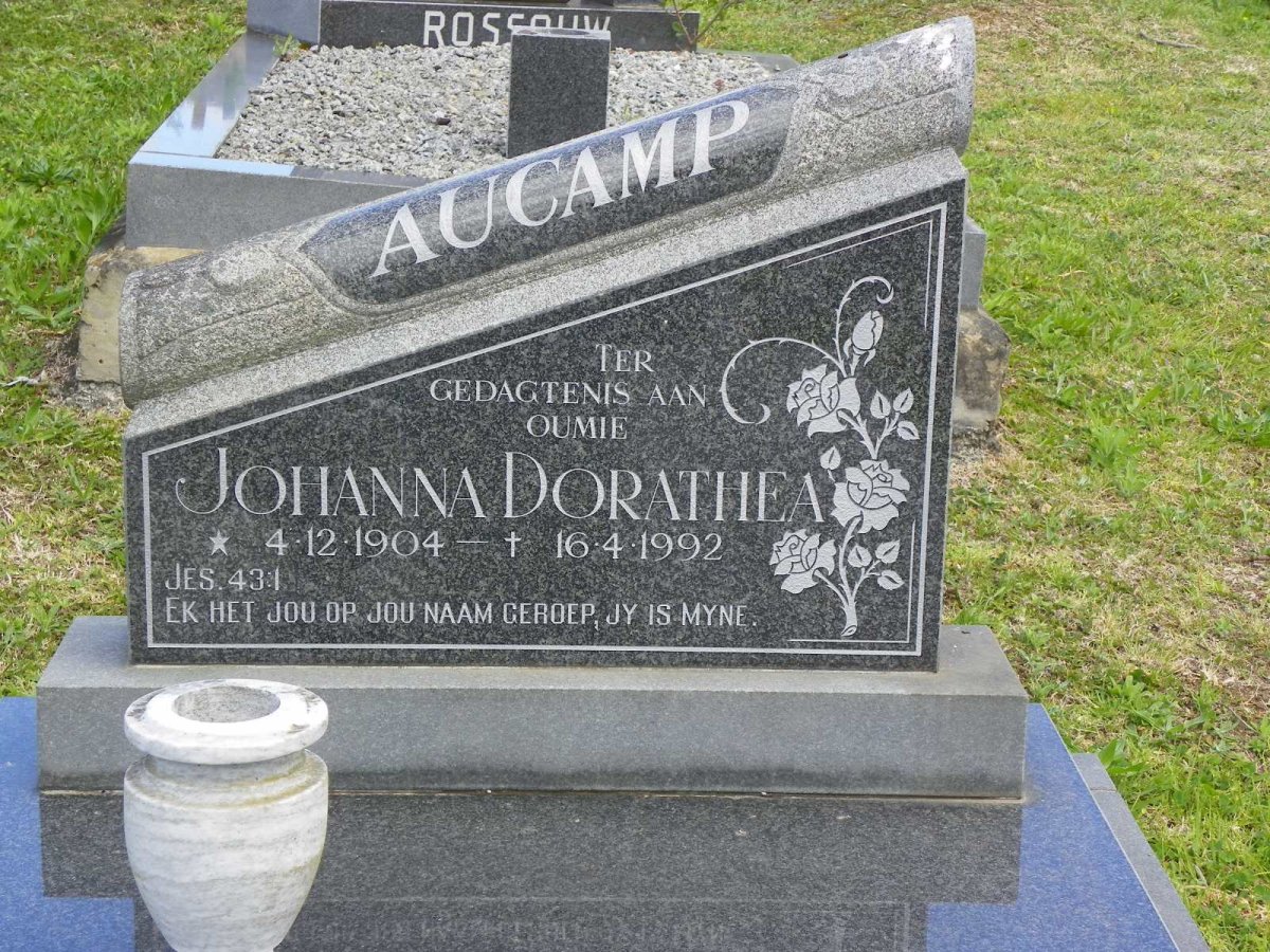 AUCAMP Johanna Dorathea 1904-1992