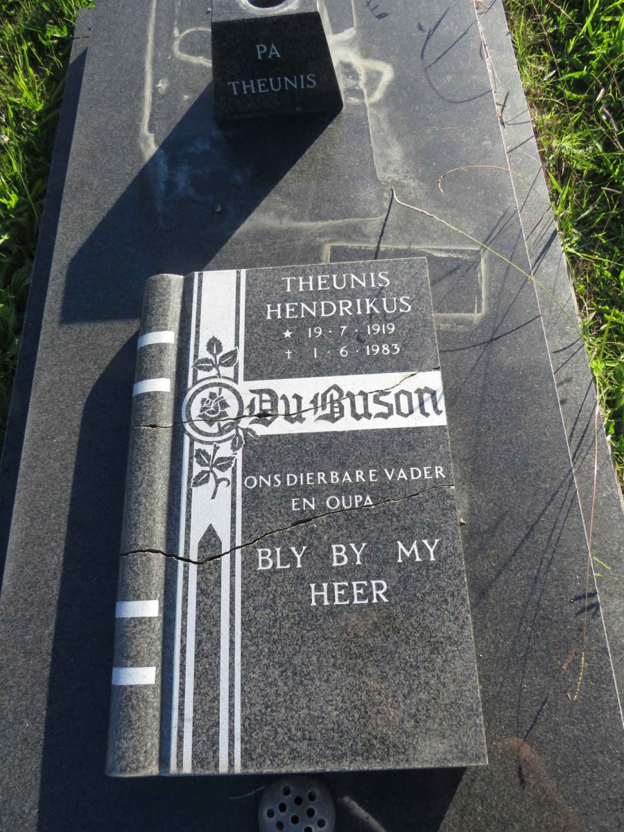 BUSON Theunis Hendrikus, du 1919-1983