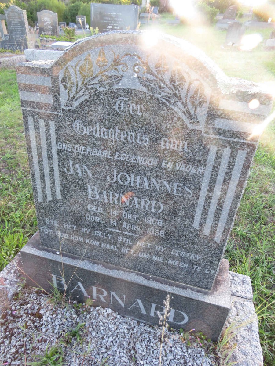 BARNARD Jan Johannes 1908-1958