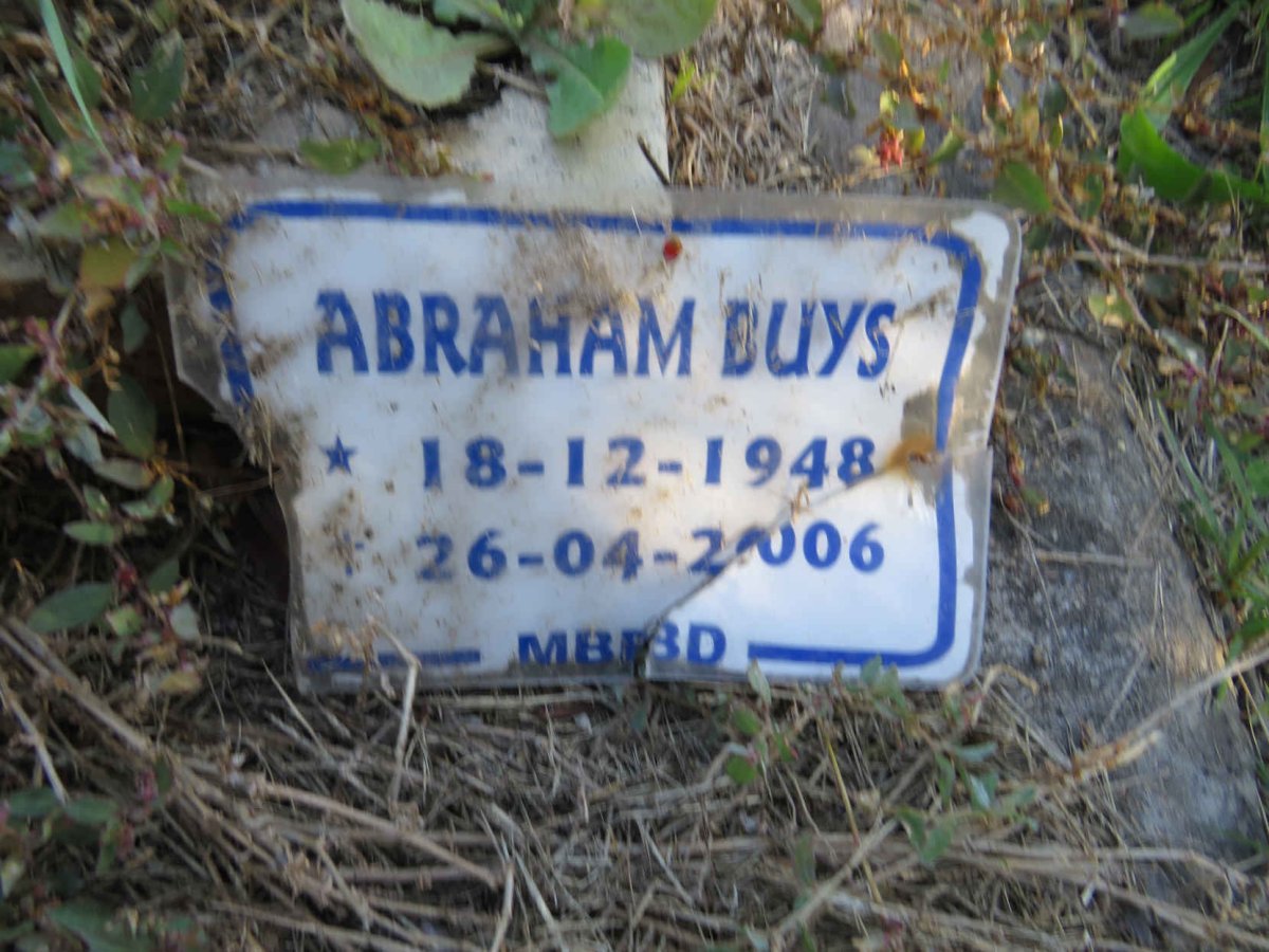 BUYS Abraham 1948-2006