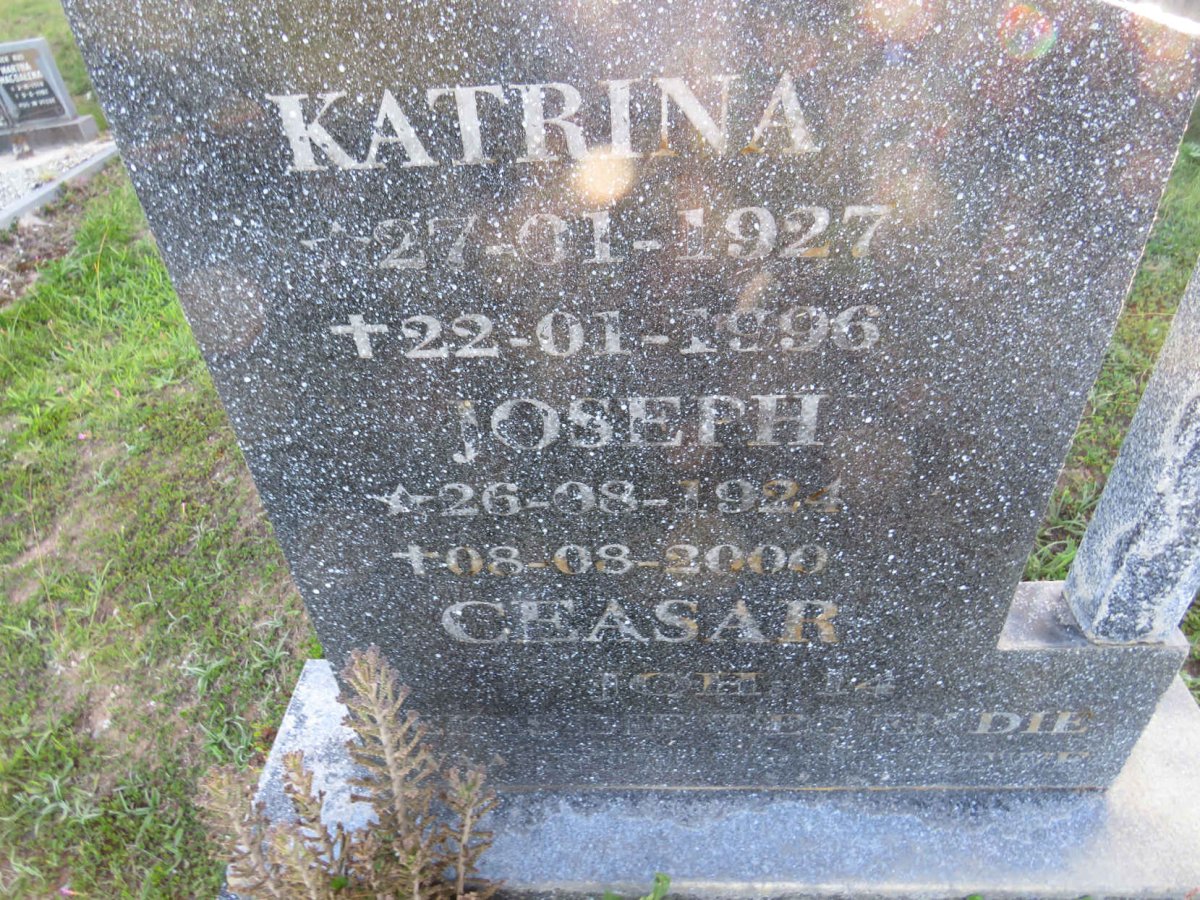 CEASAR Joseph 1924-2000 &amp; Katrina 1927-1996