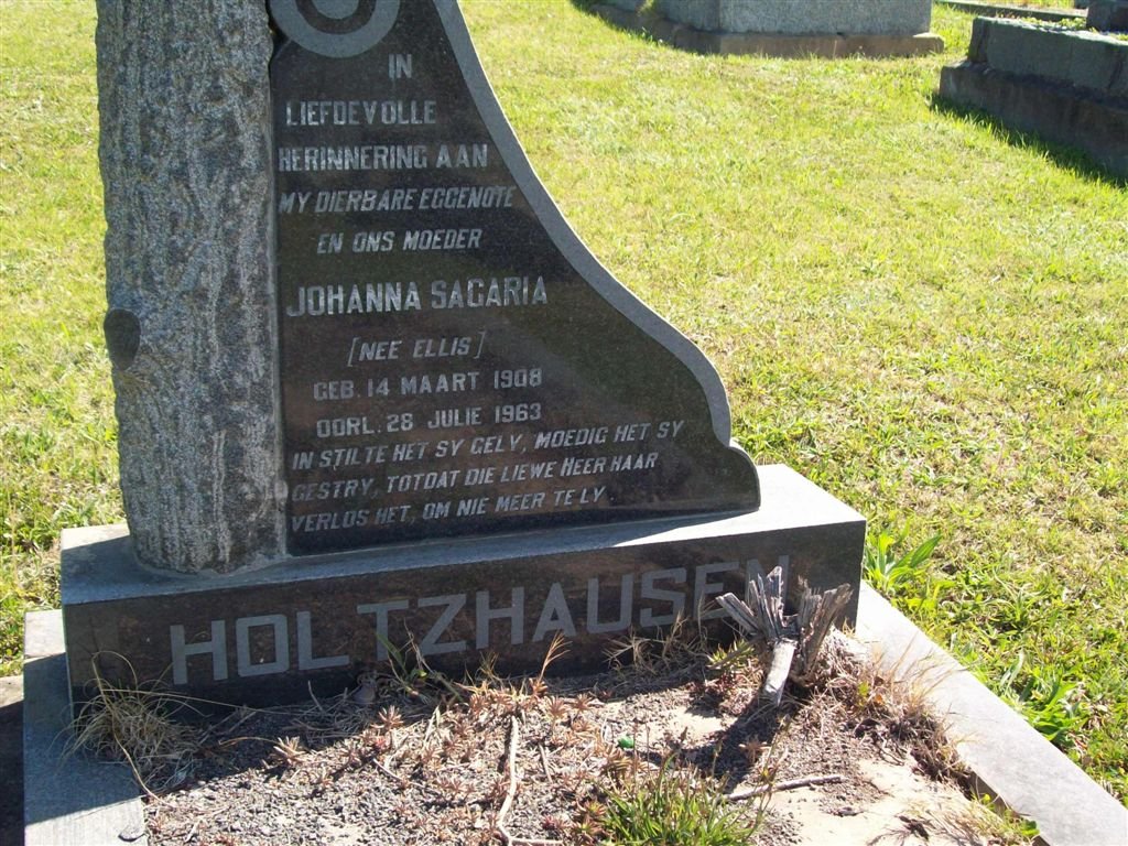 HOLTZHAUSEN Johanna Sagaria nee ELLIS 1908-1963