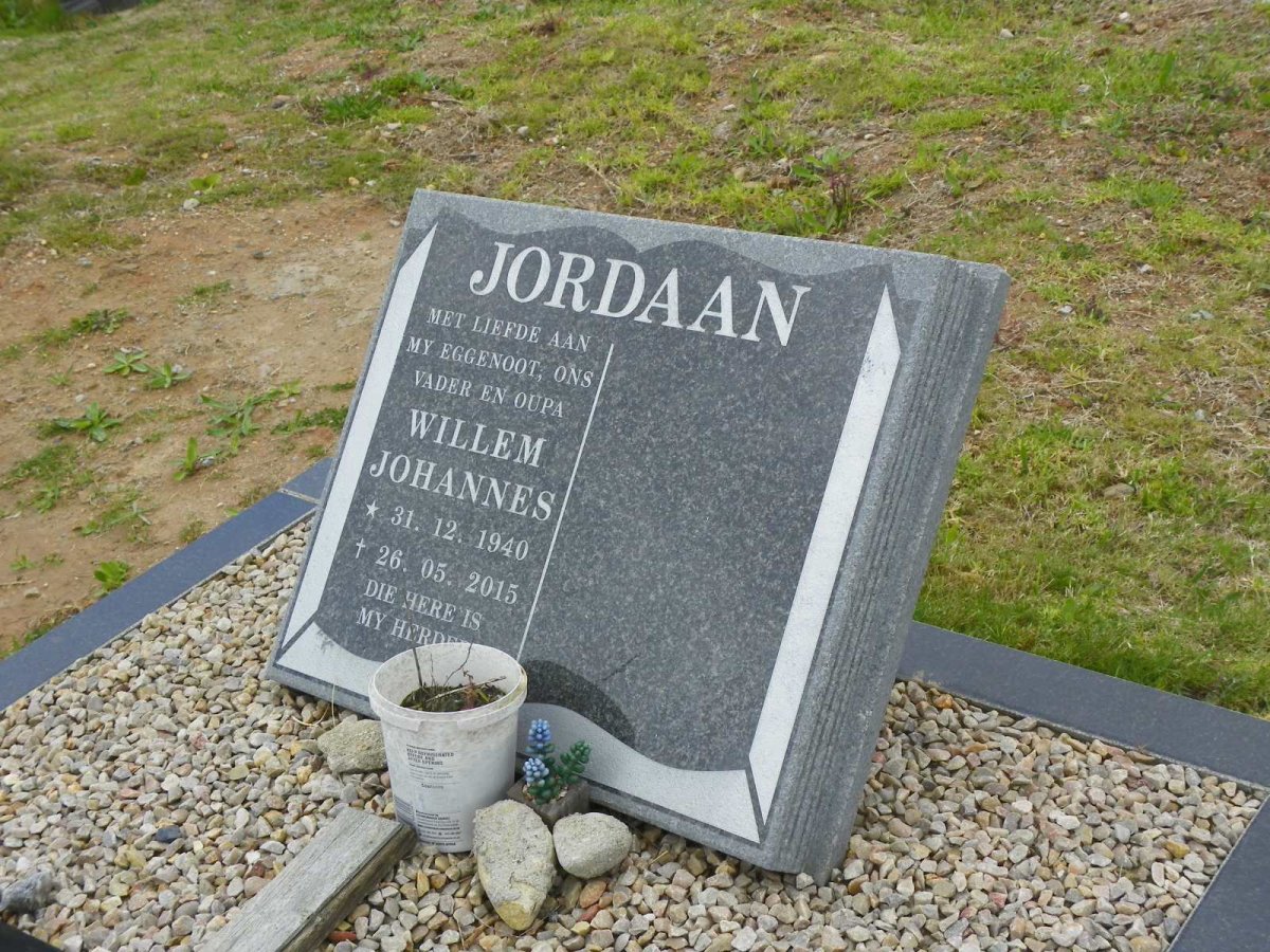 JORDAAN Willem Johannes 1940-2015